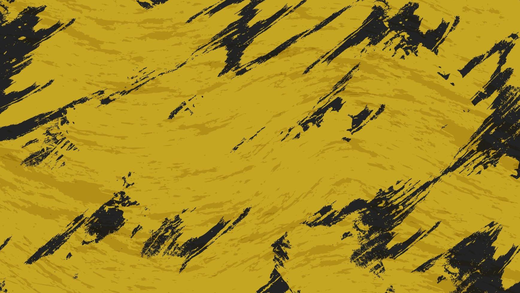 abstract geel zwart kras grunge textuur achtergrondontwerp vector