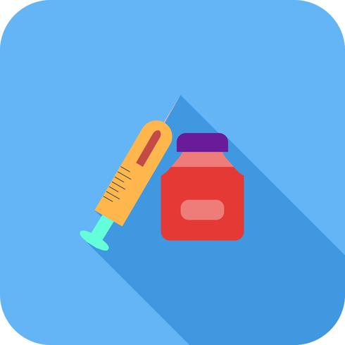 steriods plat lange schaduw pictogram vector