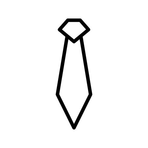 Tie lijn zwarte pictogram vector