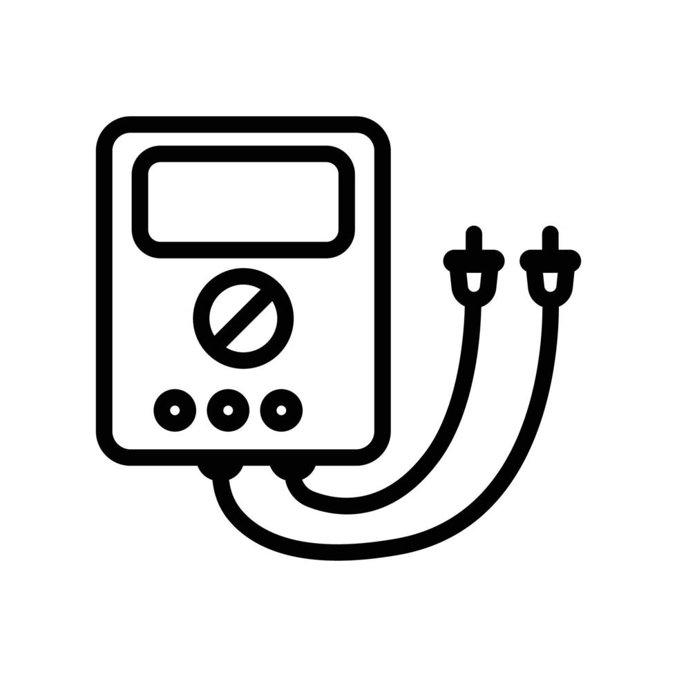 multimeter lijn pictogram. eenvoudig ontwerp bewerkbaar. ontwerpsjabloon vector