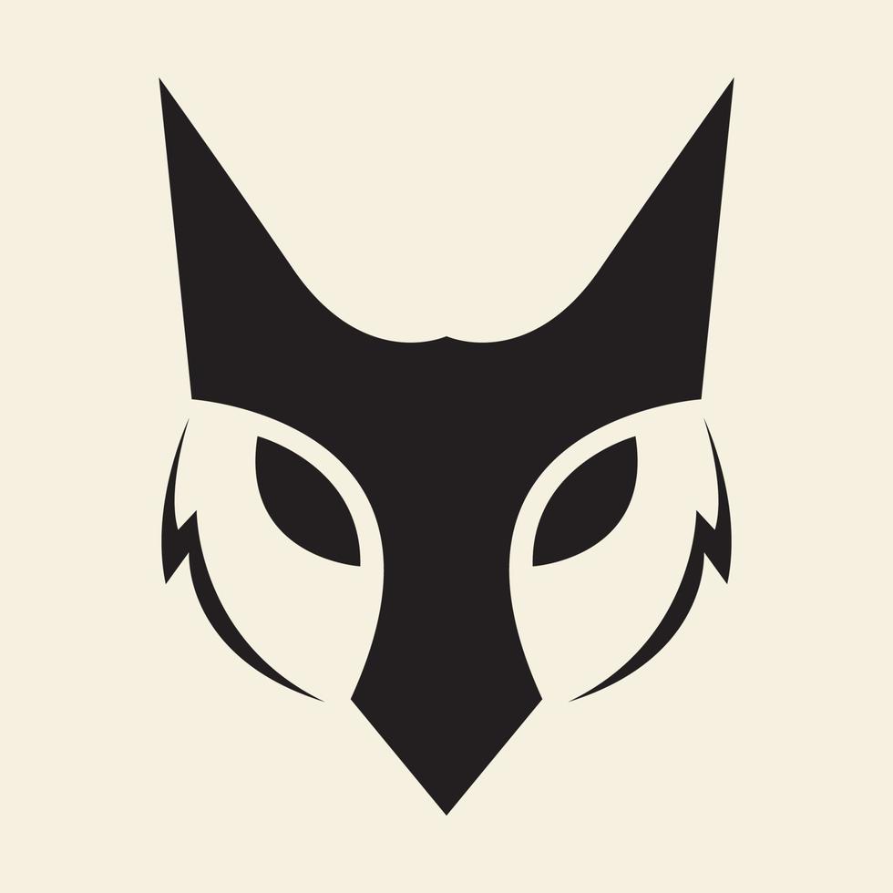 gezicht uniek uil logo ontwerp vector grafisch symbool pictogram teken illustratie creatief idee