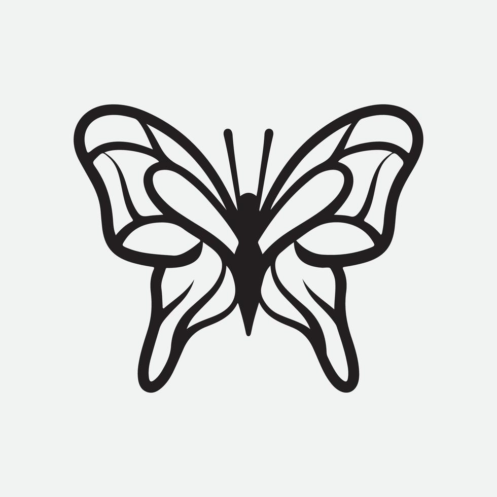 vlinder tekening vector