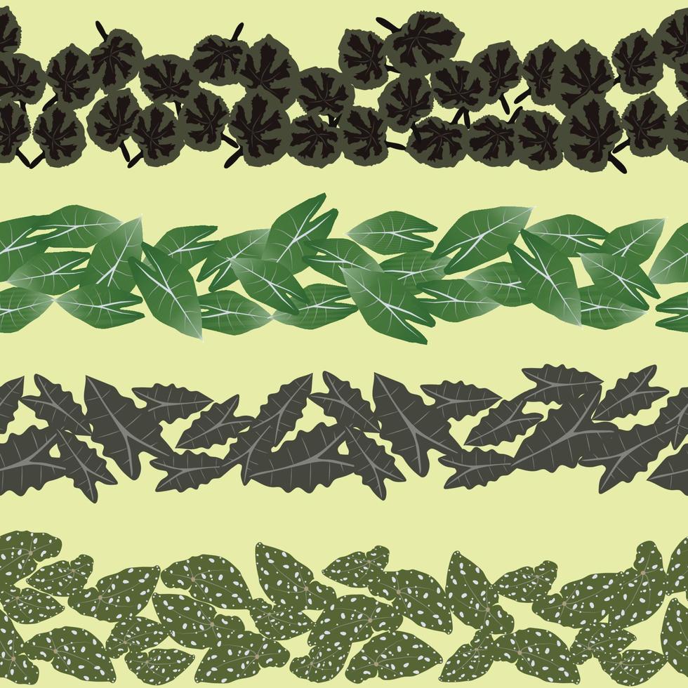 mooi naadloos patroon van bladeren vector