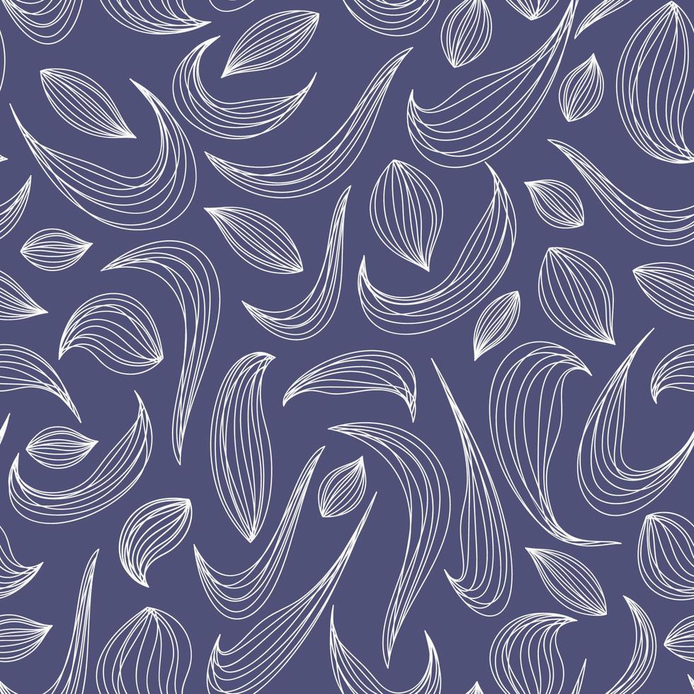 bloemen patroon. lijn illustraties. potloodtekening. lineair vectorpatroon, abstracte bladeren, witte lijn van blad of bloem, bloemen. grafisch strak ontwerp voor stof, evenement, behanglijnontwerp vector