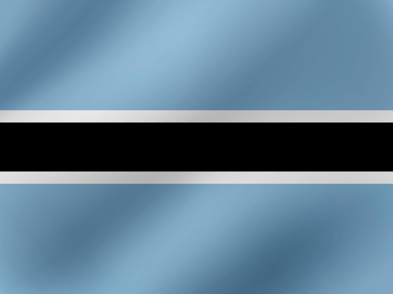 vector realistische golvende illustratie van de vlag van Botswana