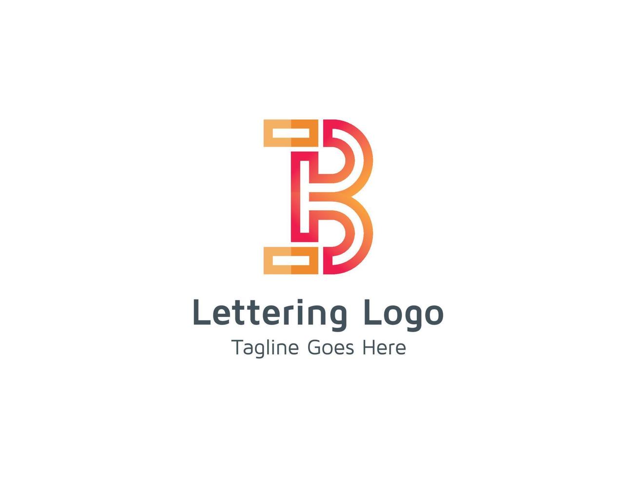 letter b alfabet logo-ontwerp voor zaken en bedrijf pro vector