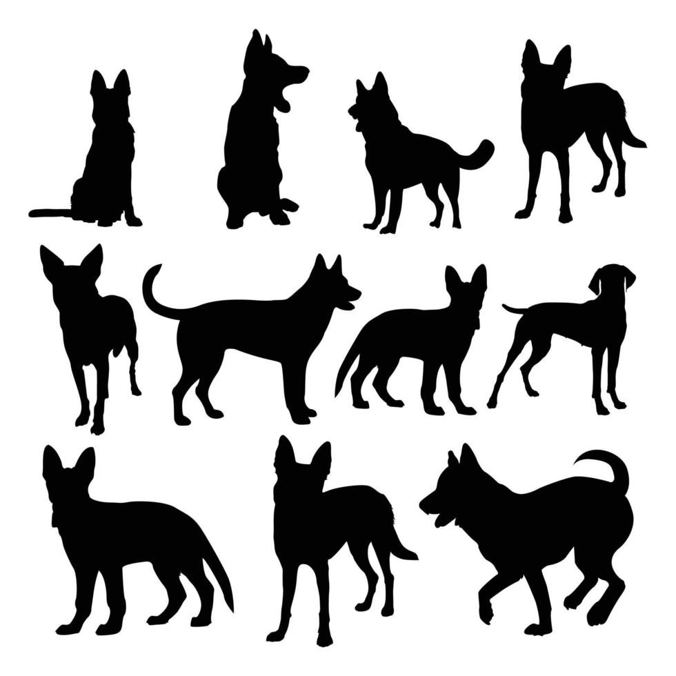 beste hond ooit, hondenliefhebber, ik hou van hond, grappige hondensilhouetkunst vector