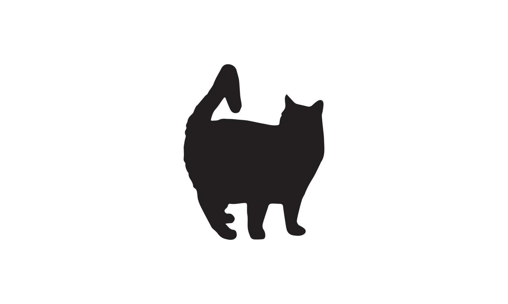 kat vector illustratie ontwerp zwart-wit
