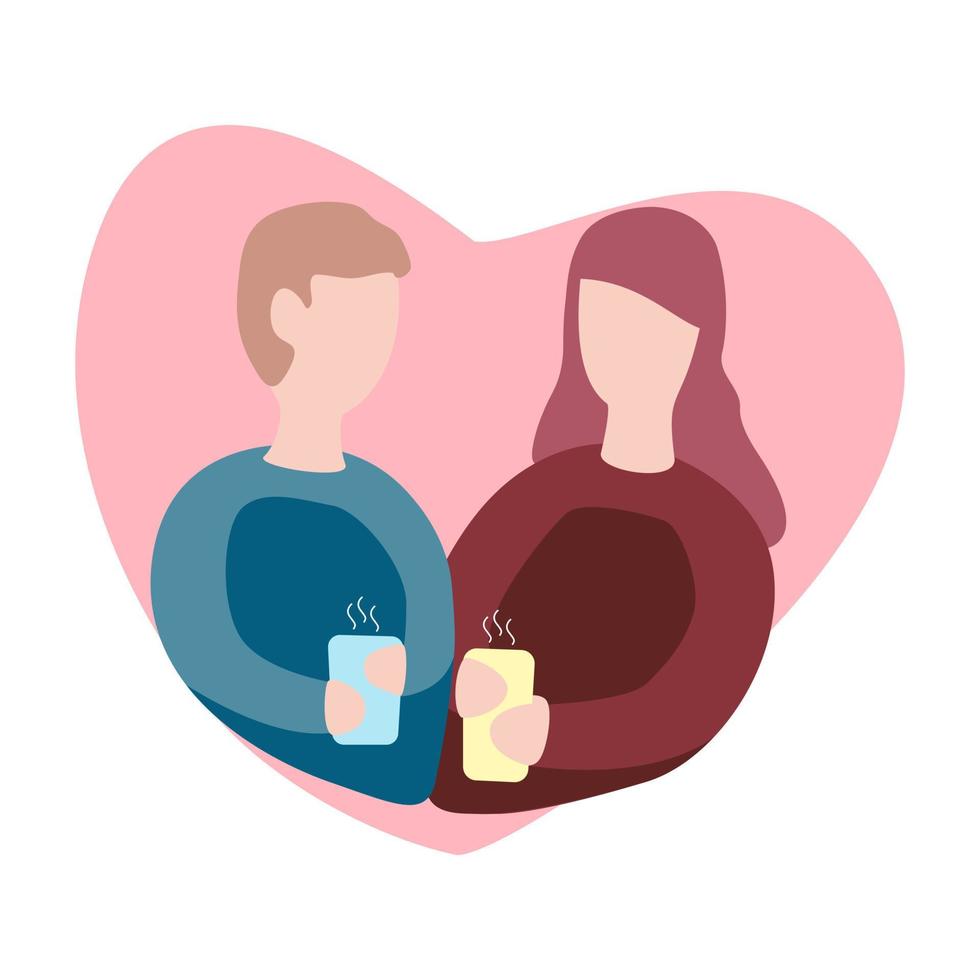 vectorillustratie voor Valentijnsdag wenskaart vector