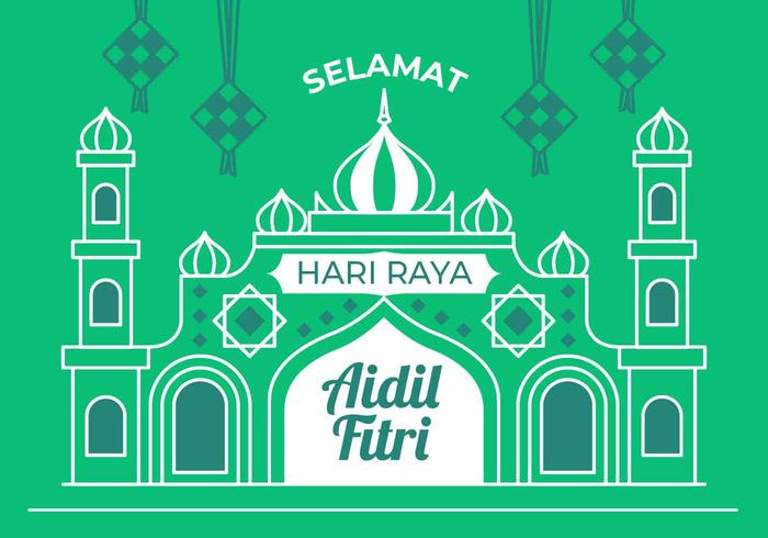 Hari Raya vectorillustratie vector