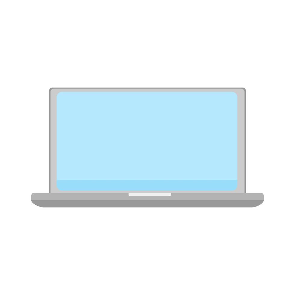 laptop icoon. computer symbool. informatietechnologie, pc-knop. vector