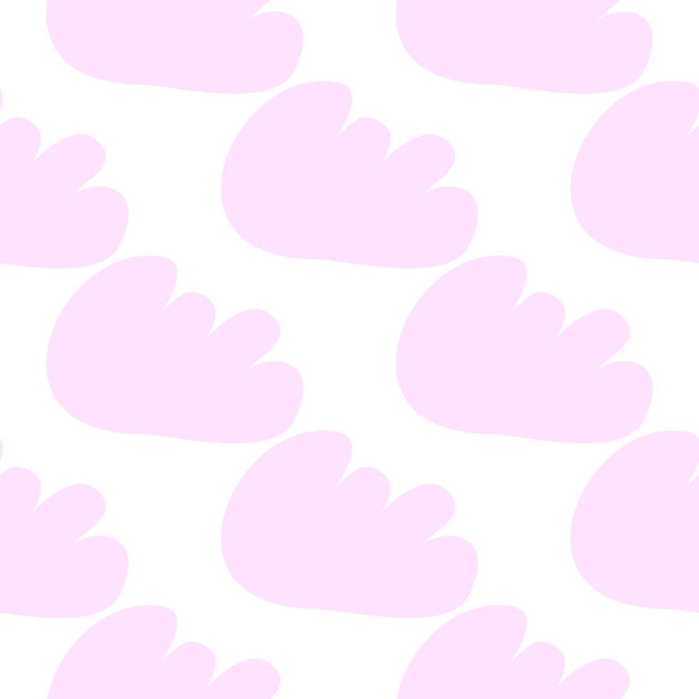 roze wolken naadloos patroon. vector ontwerp baby illustratie