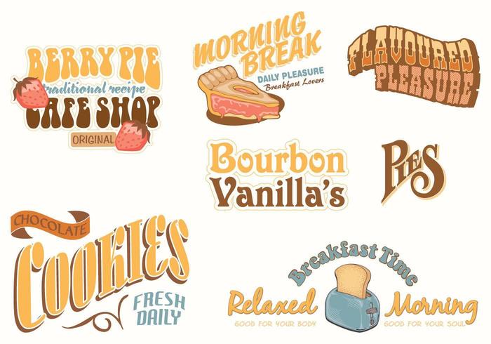 Vintage Food Advertising Vector Pack