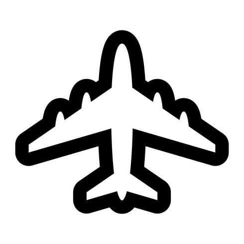 Vliegtuig Flying Vector Icon