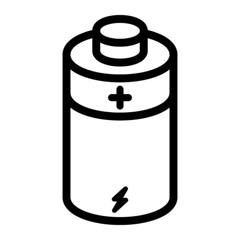 Batterij energie vector pictogram