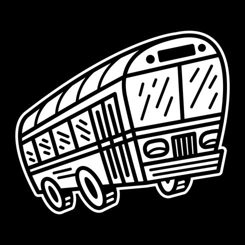 Stadsbus Transit voertuig vector pictogram