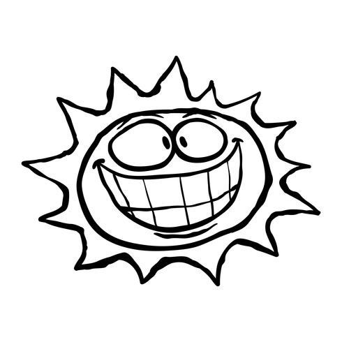 cartoon zon vector