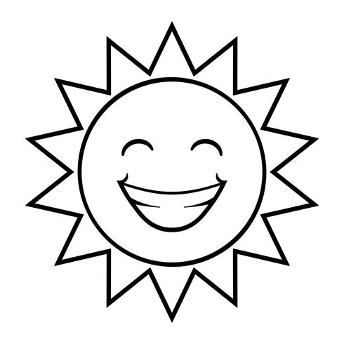 cartoon zon vector