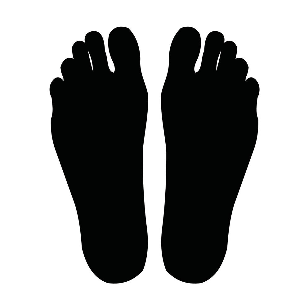 voetafdruk symbool vector