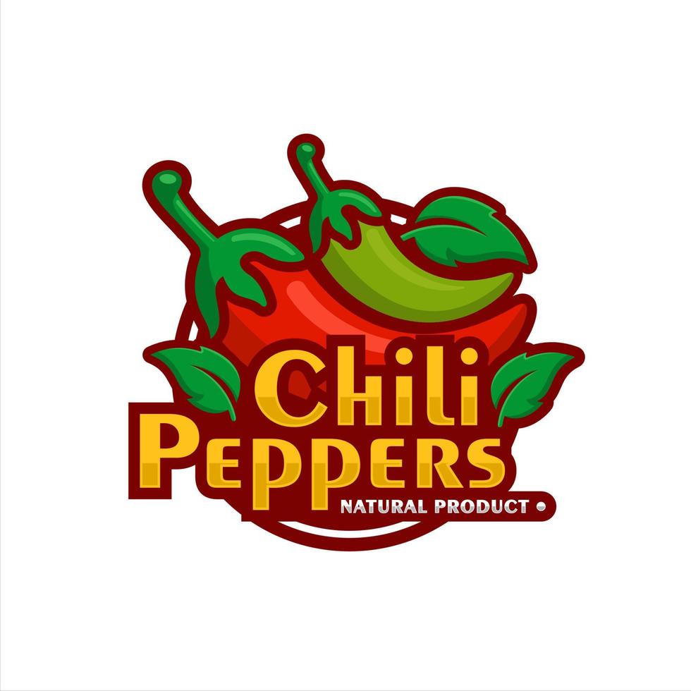 chili peper natuurproduct premium logo.eps vector