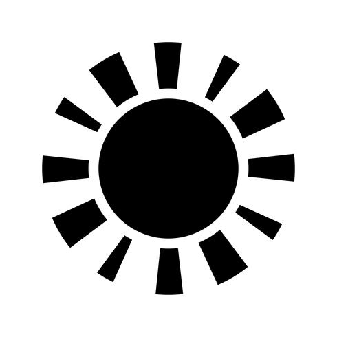 Zon pictogram vector