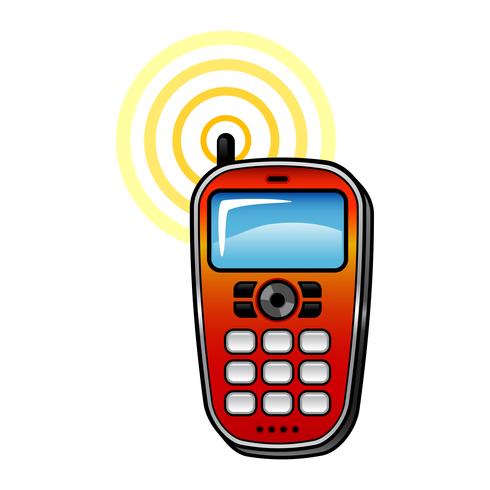 Slimme telefoon vector pictogram