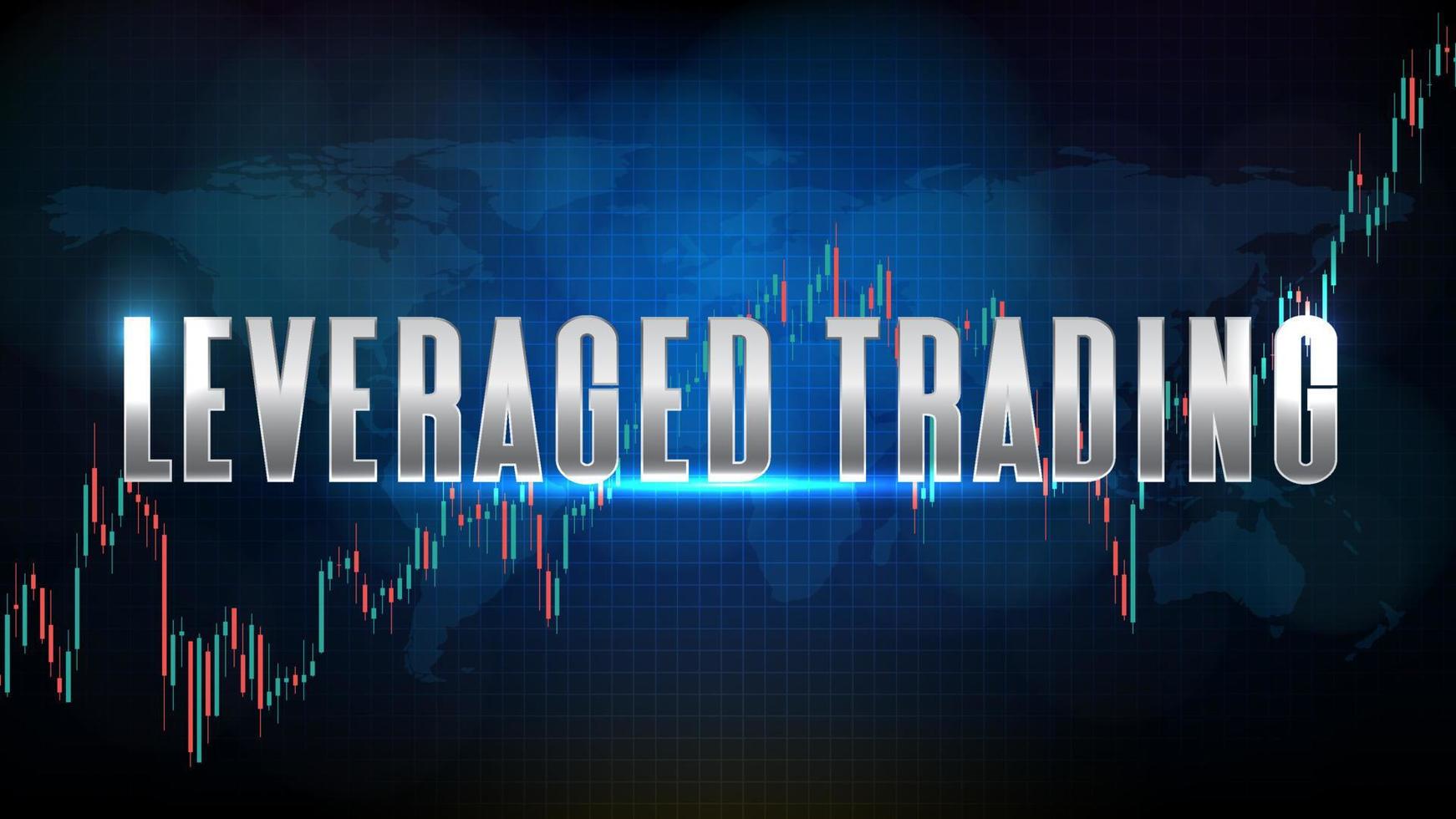 abstracte achtergrond van leveraged trading en technische analyse grafiek grafiek vector