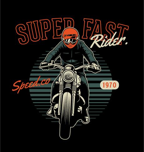 Supersnelle Rider vector