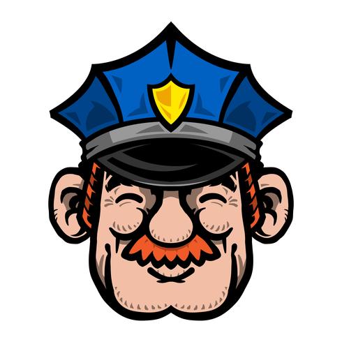 Cartoon Cop Politieagent vector