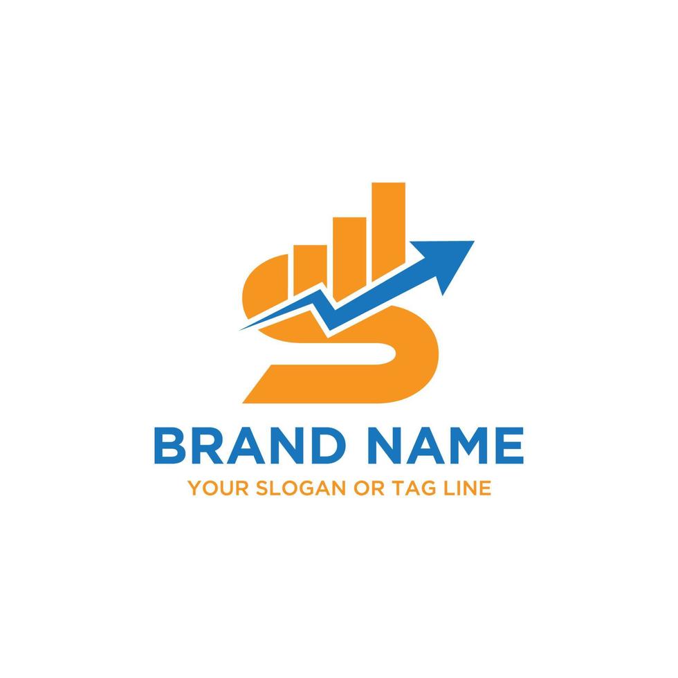 letter s finance business en accounting logo vector