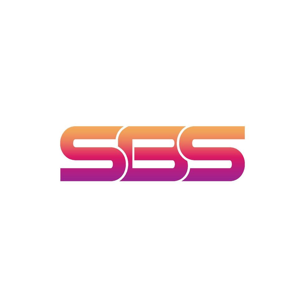 lettersbs logo en pictogramontwerp vector