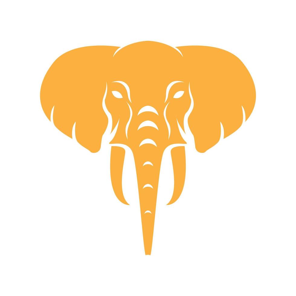 gekleurd gezicht olifant vintage logo symbool pictogram vector grafisch ontwerp illustratie idee creatief