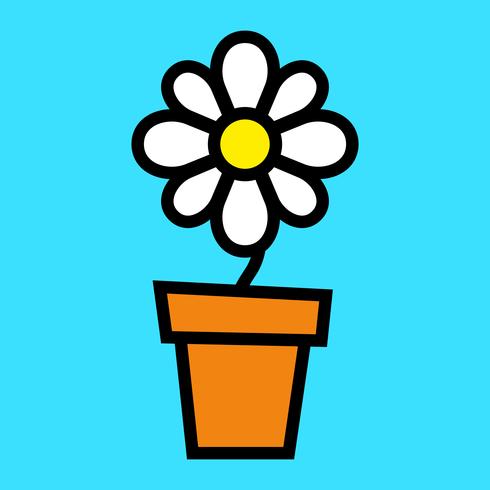 Cartoon bloem vector