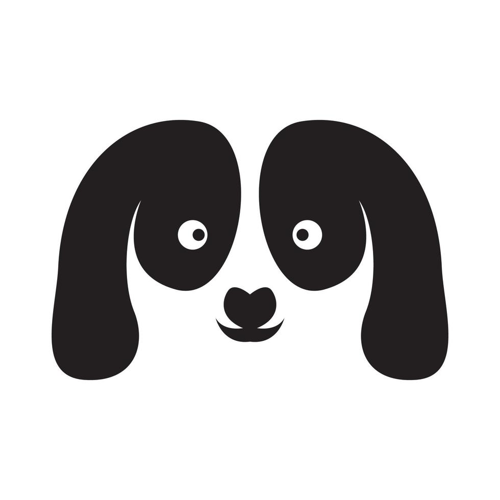 gezicht schattige hond beagle logo symbool pictogram vector grafisch ontwerp illustratie idee creatief