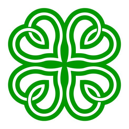 Lucky Irish Clover voor St. Patrick&#39;s Day vector