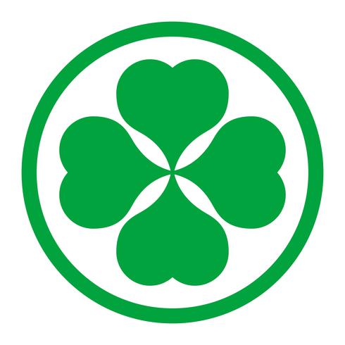 Lucky Irish Clover voor St. Patrick&#39;s Day vector