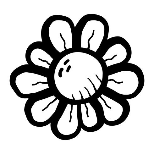 Cartoon bloem vector