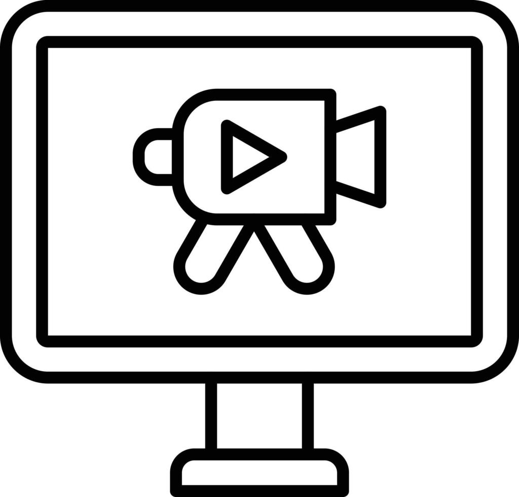 streaming-pictogramstijl vector