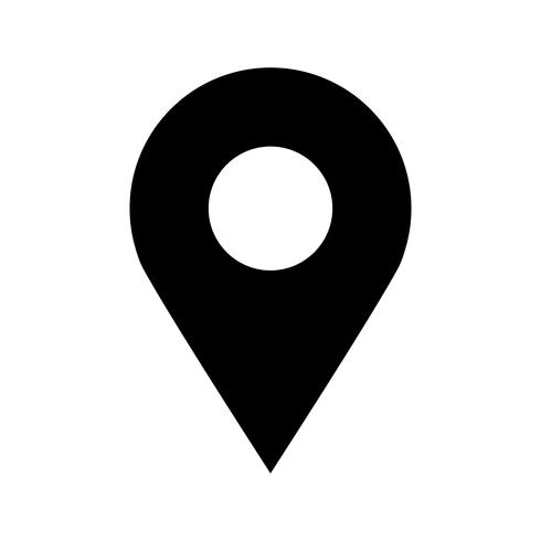 Geografische locatie Pin vector pictogram