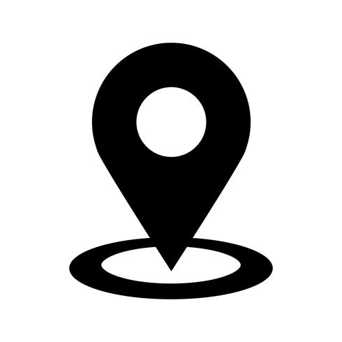 Geografische locatie Pin vector pictogram