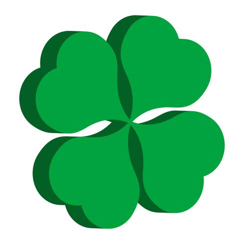 Lucky Irish Clover voor St. Patrick&#39;s Day vector