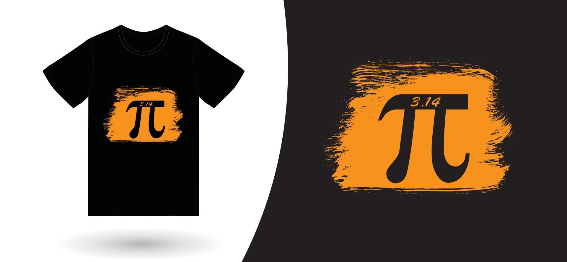 pi dag t-shirt ontwerp vector. voor t-shirt print en ander gebruik vector