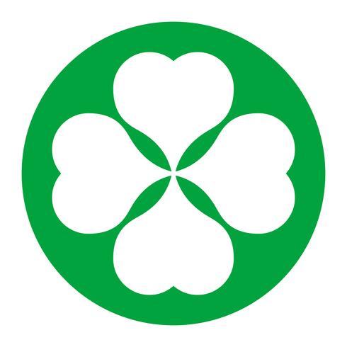 Lucky Irish Clover voor St. Patrick&#39;s Day vector