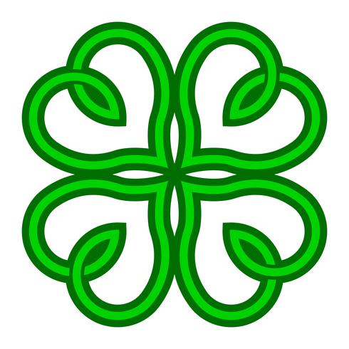 Lucky Irish Clover voor St. Patrick&#39;s Day vector