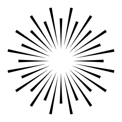 Exploderende vuurwerk logo vector pictogram