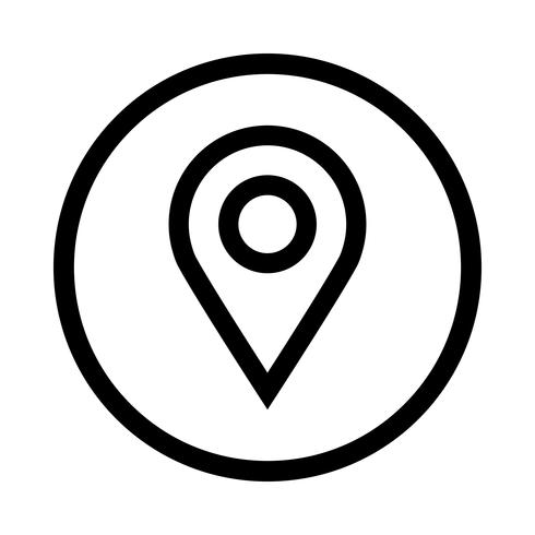 Geografische locatie Pin vector pictogram