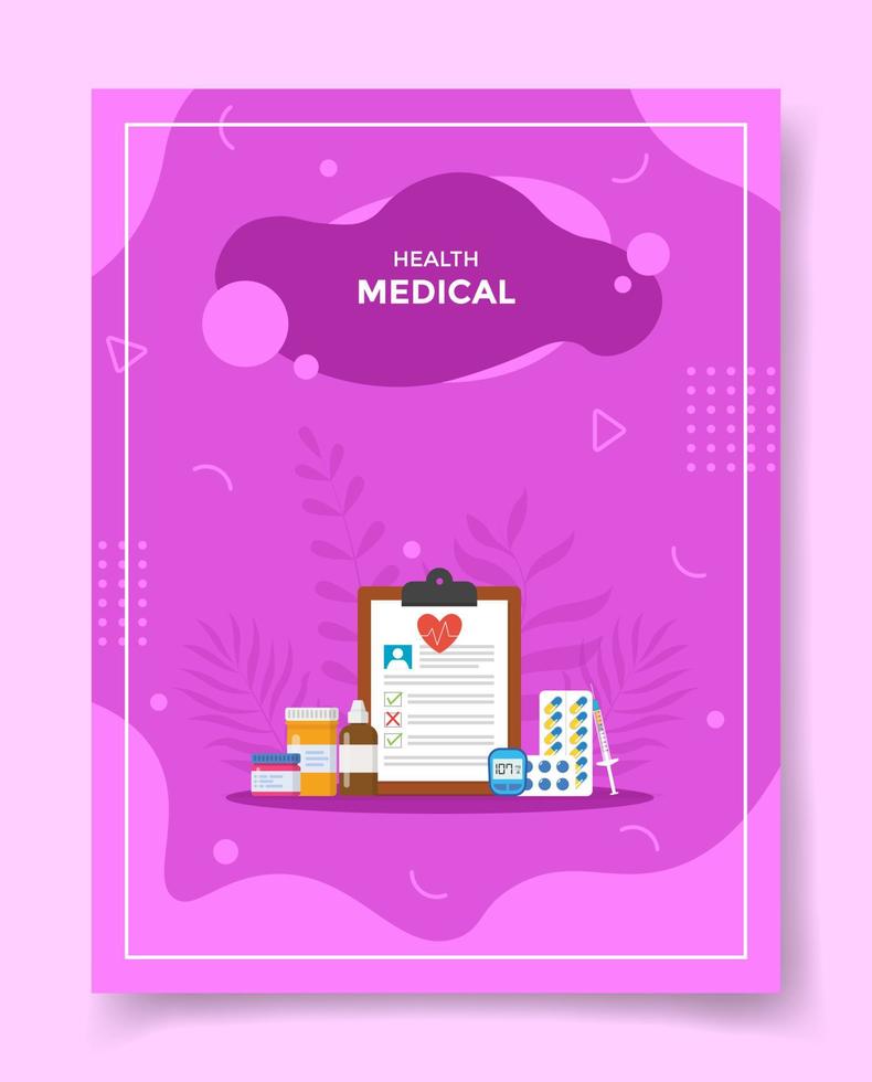 medisch concept voor sjabloon van banners, flyer, boeken en tijdschriftomslag vector
