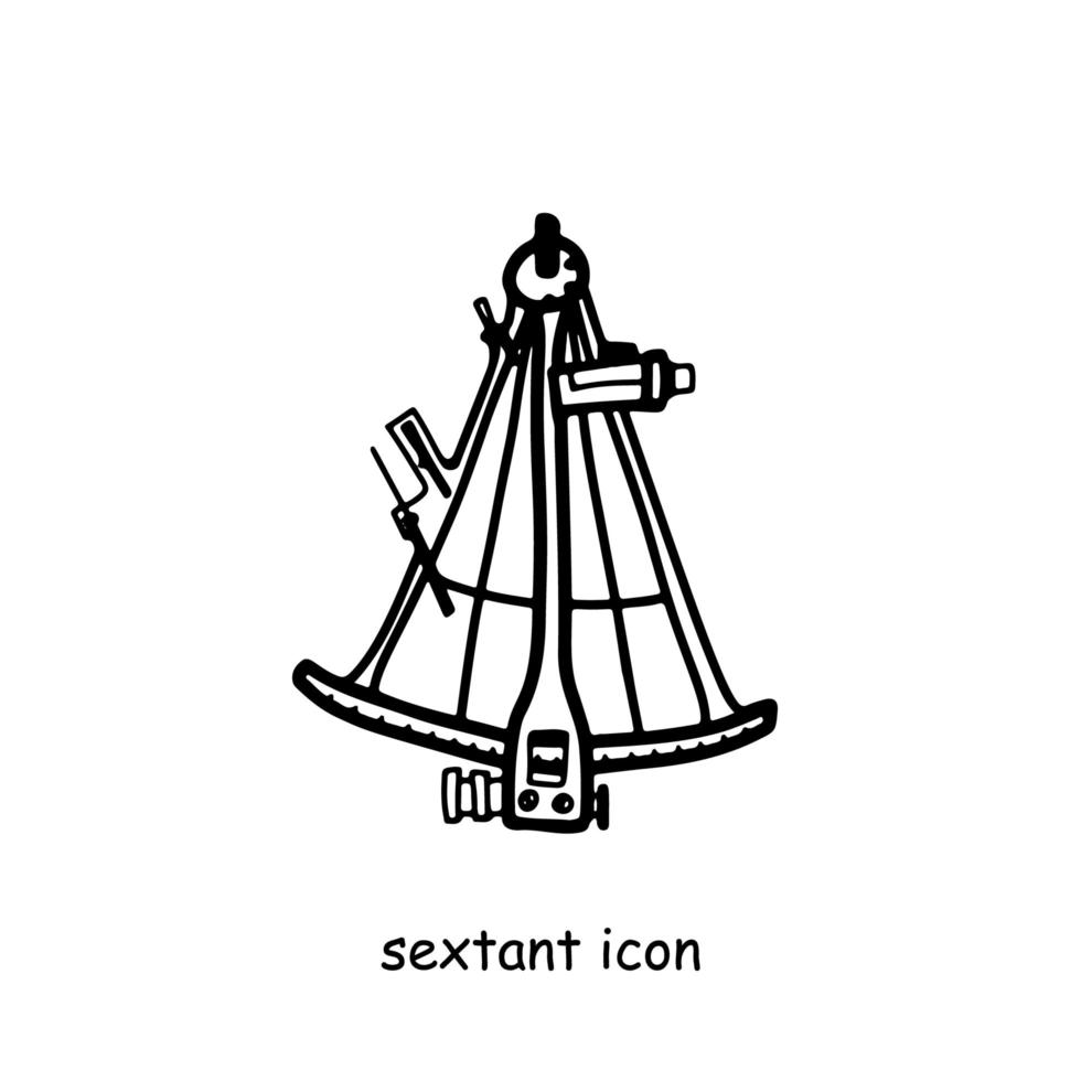 sextant overzicht pictogram. reizen symbool geïsoleerd op een witte achtergrond. vector illustratie