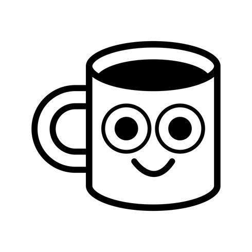 Koffie drinken vector pictogram