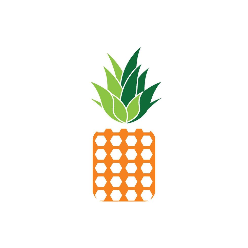 ananas logo vector afbeelding achtergrond